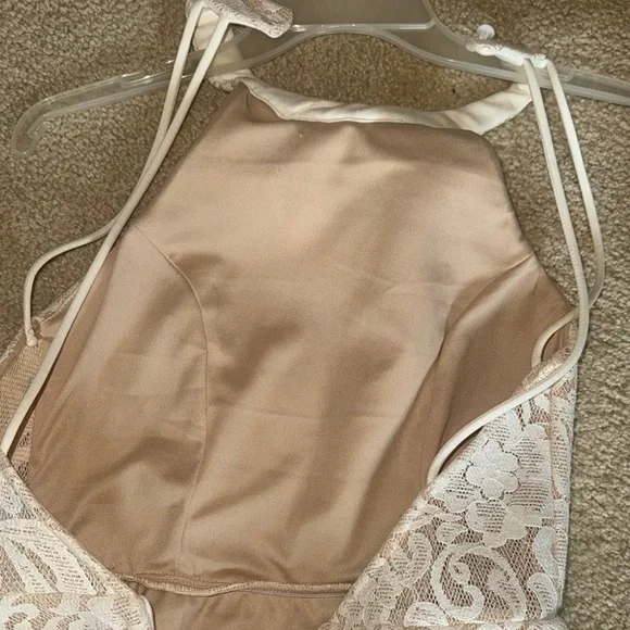 Windsor Cream Halter A-Line Dress - Picture 5 of 6